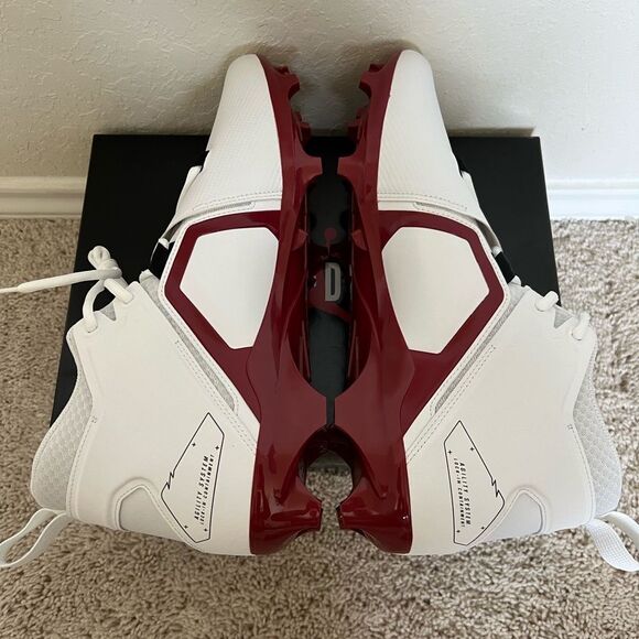 Nike Jordan Alpha Menace Pro 3 Oklahoma OU Team-Issued Football Cleats - Picture 6 of 9